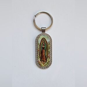 Virgin Mary keyring, Virgin de Guadalupe,  keychain, religious,  Catholic, Faith